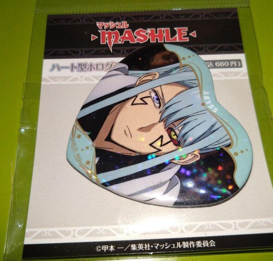 マッシュル アビス ハート型 ホログラム缶バッジ TVアニメ「マッシュル-MASHLE-」 ハート型ホログラム缶バッジ